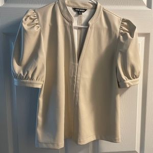 Steve Madden pleather top S